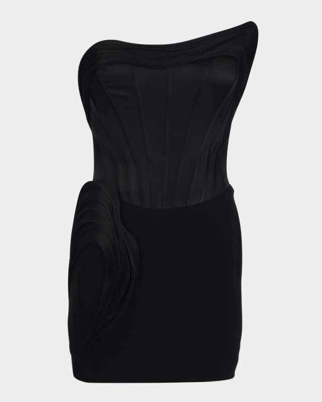 Sculpted Strapless Corset Mini Dress